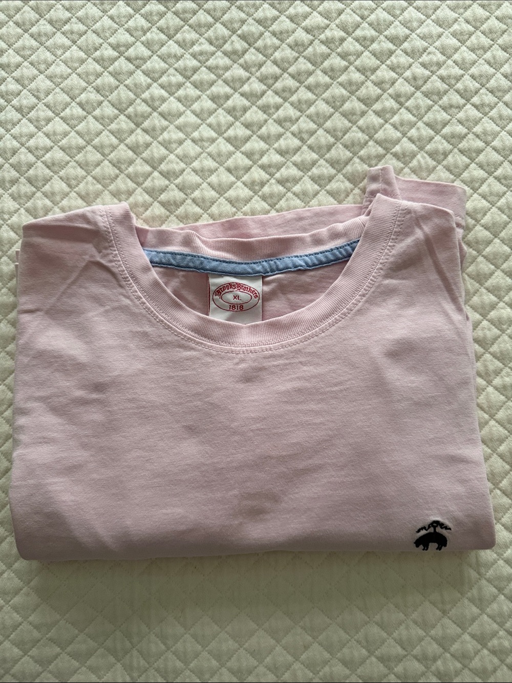 Men’s Brooks Brothers Light Pink Crewneck Top
